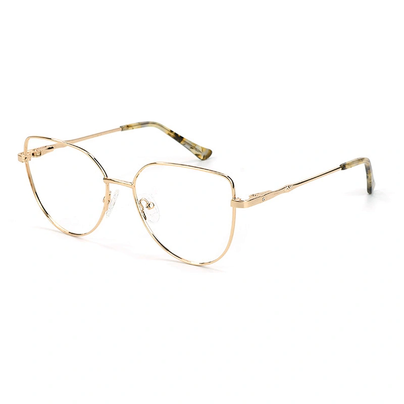 2021 elegant metal eyeglasses frame over size 5 color popular optical frame