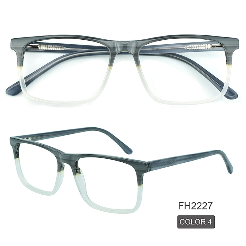 PH2227 Newest trend square acetate full rim black optical eye glasses frames ready goods