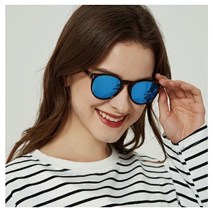 fashion round women retro vintage sunglasses acetate five color eyeglasses frames