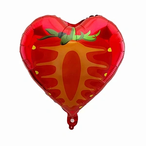 Hot sale fruit theme aluminum foil balloons orange/lemon/bananas/watermelon ect shaped balloon