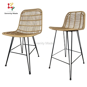 Rattan bar stool