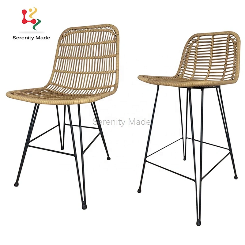 Rattan bar stool