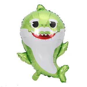 5pcs baby shark aluminum foil balloon sea animal theme birthday party decoration cartoon balloon set