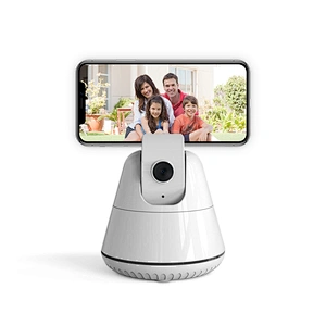スマート雲台、トラッキングサポート知能【応用不要】360° 自動顔追跡自撮り棒は携帯電話、タブレットパソコン-携帯カメラに三脚を設置し、ストリーミングメディアを生放送するために、リアルタイム動画を提供します。