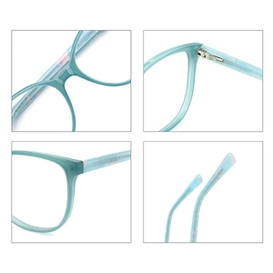 PS8093 flexible fashionable optical frames eyeglasses flexible safety acetate colorful glasses