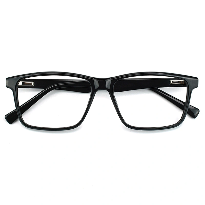 china factory acetate eyeglasses frames wholesale square clean lens optical frame