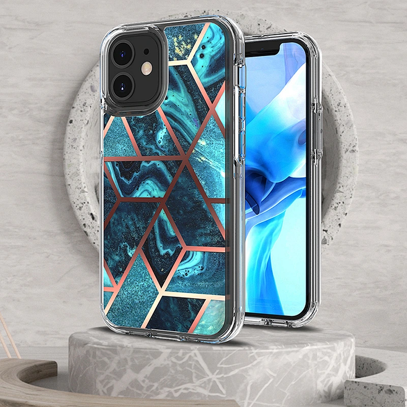 Custom Printed Marble Back Cover TPU PC Celular Accessories Mobile Phone Case For iPhone 6 7 8 X XS XR 11 Pro Max 12 Mini