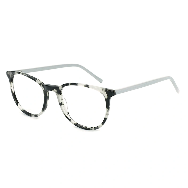 LG070 New look acetate eyewear optical frames with pattern demi
