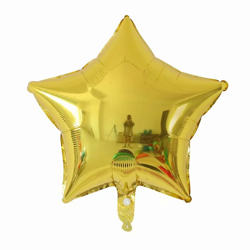 Multiple Color 18 inch Plain Pure Star Shaped Foil Helium Balloons Birthday Party Decorations