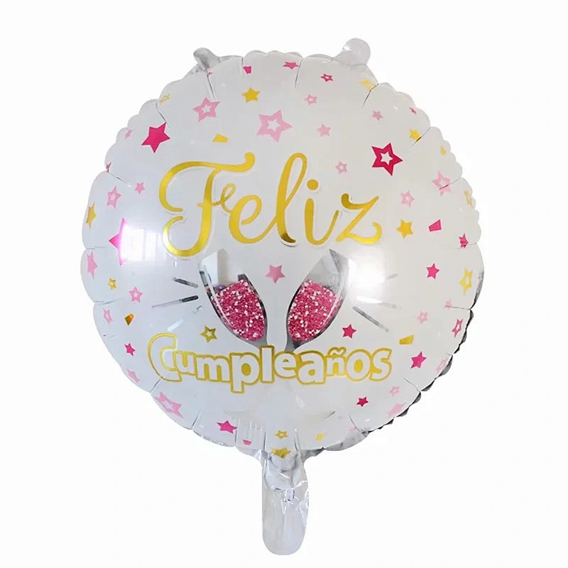 Multi-style 18 inch Spanish Happy Birthday Feliz Cumpleanos Foil Helium Balloons Birthday Party Decorations