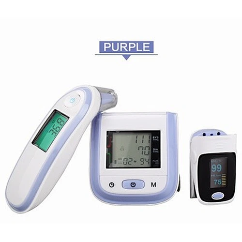 Three-piece suit Infrared Thermometer Smart Electronic Sphygmomanometer Finger Clip Pulse Oximete