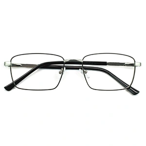 F85844 Fashion Design Men Retro Square Eyeglasses Full Rim Metal Optical Eyewear Frame