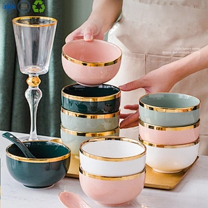 Colorful Soup Ceramic Bowls Set