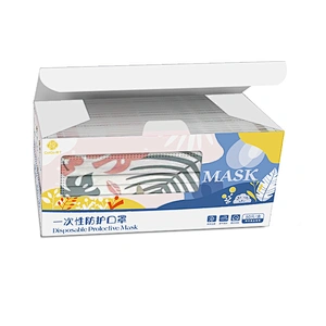 Disposable Protective Printing Face Mask ( Can custom different printing)