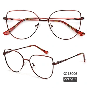 2021 elegant metal eyeglasses frame over size 5 color popular optical frame