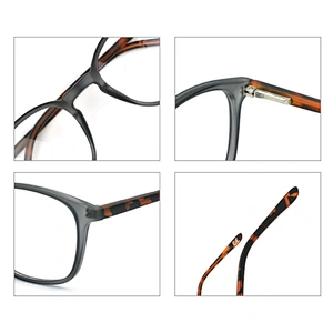 Good Quality CP Optical Frame Square Eyeglasses Vintage Clear Lens Eyewear Prescription Glasses