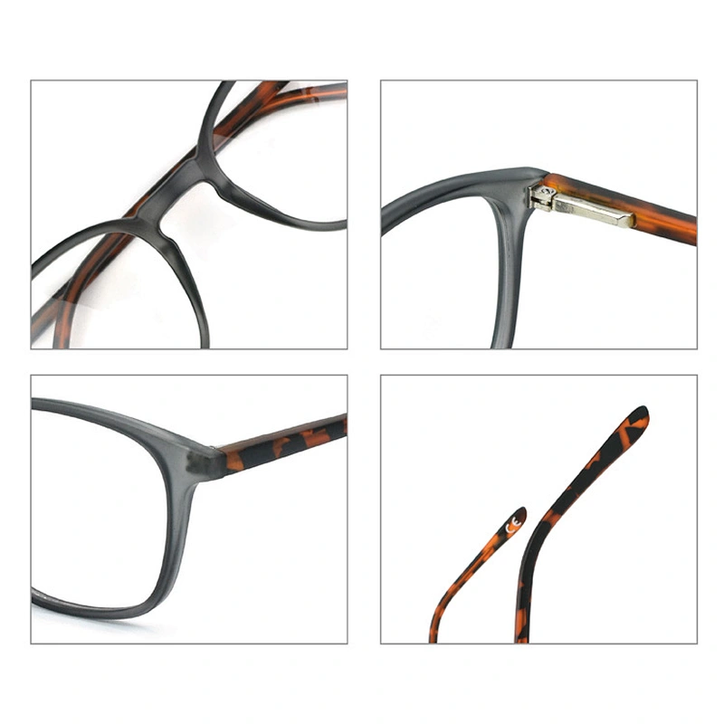 Good Quality CP Optical Frame Square Eyeglasses Vintage Clear Lens Eyewear Prescription Glasses