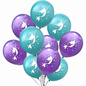 Mermaid Balloons Birthday Party Supplies Mermaid Mylar Balloons for Girls Birthday Baby Shower