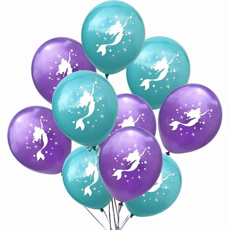 Mermaid Balloons Birthday Party Supplies Mermaid Mylar Balloons for Girls Birthday Baby Shower