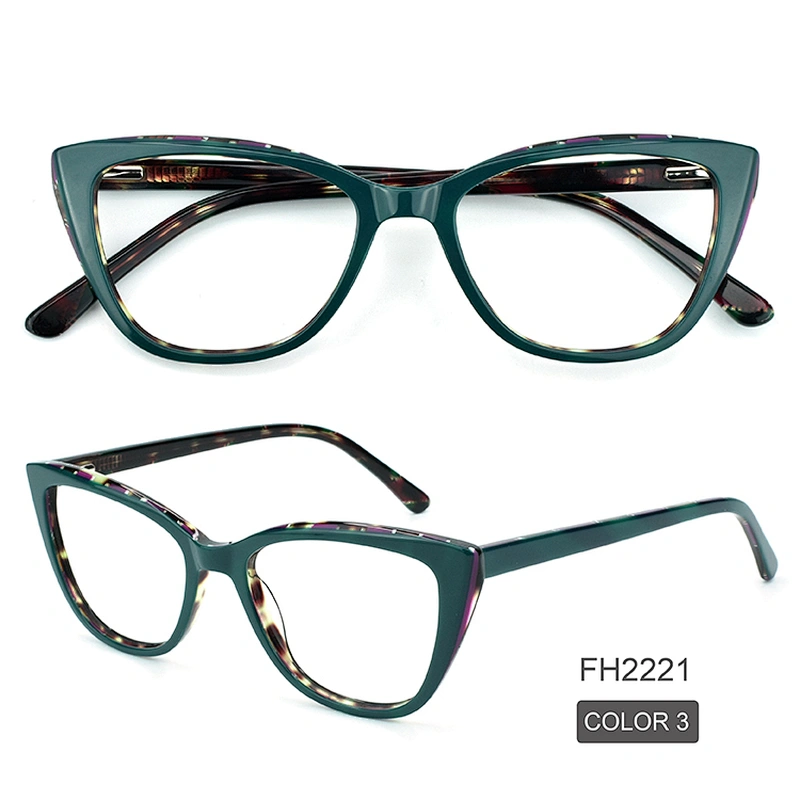 PH2221 Ready Good Fashion Cat Eye Brand Optical Frames Eyeglasses Acetate Glasses