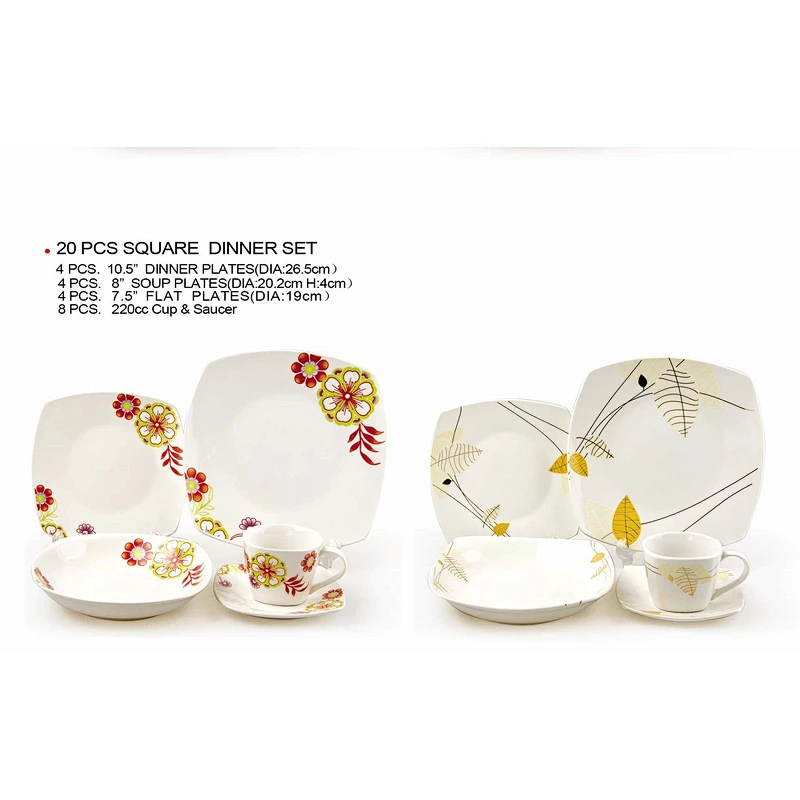 SQUARE DINNER SETS