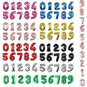 Hot Sale 9 Colors 30 inch Number Balloons for Birthday Party Decorations