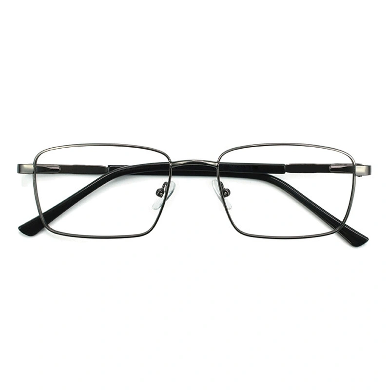 F85844 Fashion Design Men Retro Square Eyeglasses Full Rim Metal Optical Eyewear Frame