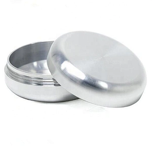 Custom logo herb storage container weed accessories 55mm 2 layers stash jar