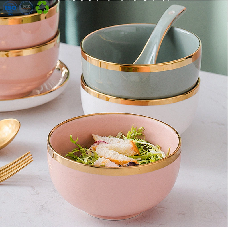 Colorful Soup Ceramic Bowls Set