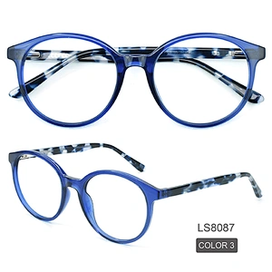 High quality specialized acetate round 4 color Italia eyewear optical glasses frames in stock