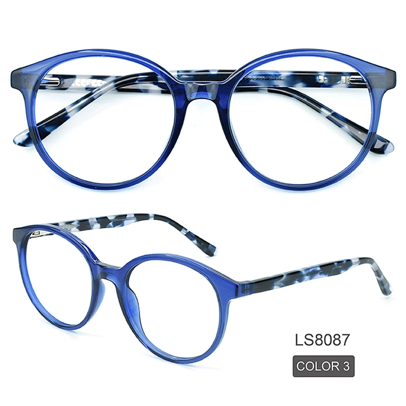 High quality specialized acetate round 4 color Italia eyewear optical glasses frames in stock