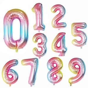 30 Inch Foil Number Balloon From 0 to 9 Digital Balloons For Wedding Birthday Party Decoration Balloons