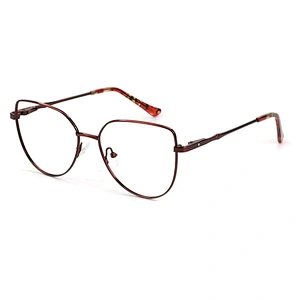 2021 elegant metal eyeglasses frame over size 5 color popular optical frame