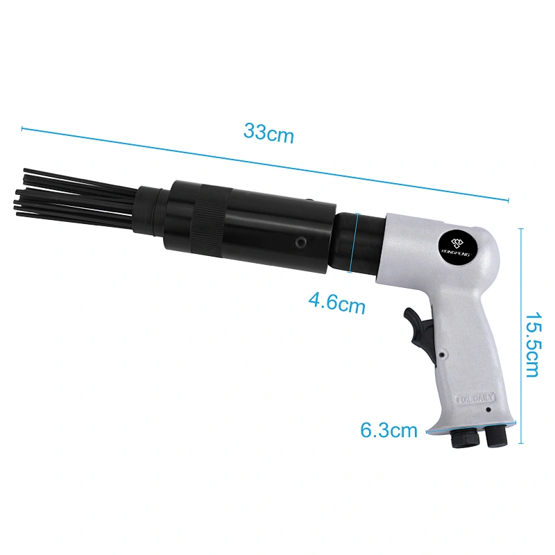 RONGPENG RP7658 Pneumatic Air Needle Scaler Rust Removal Gun Air Hammer Small Rust Remover Tools