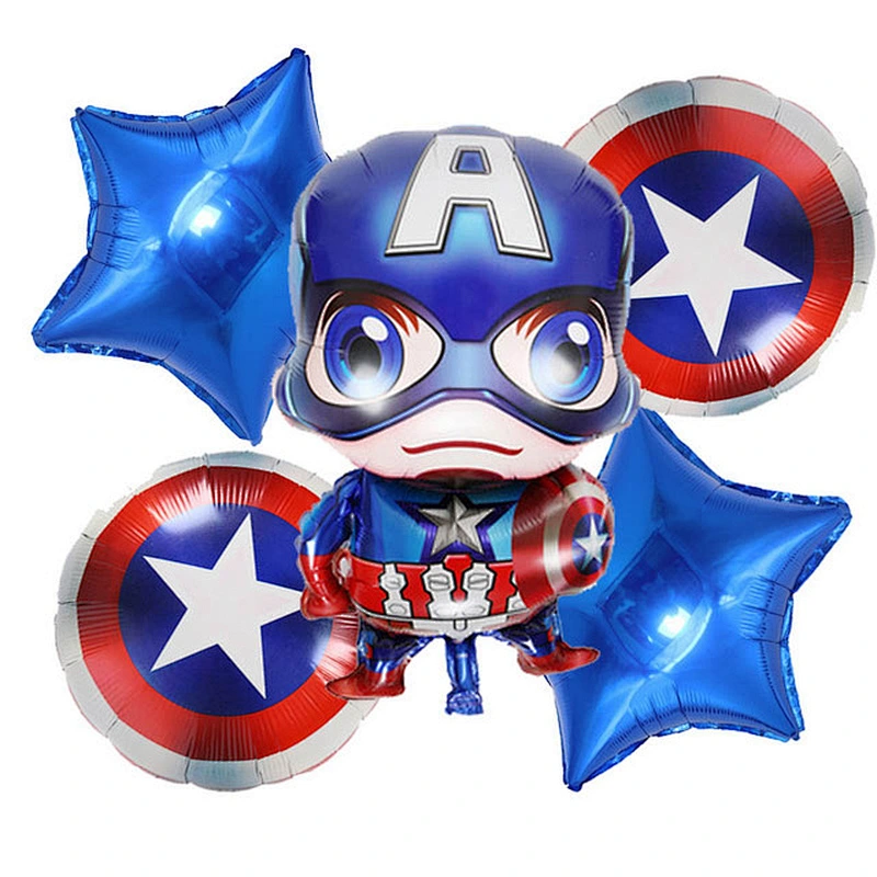 Super Hero Balloon Set Five Piece Party Decoration Supplies Hero Dream Balloon Five Piece Set Suit Balloon