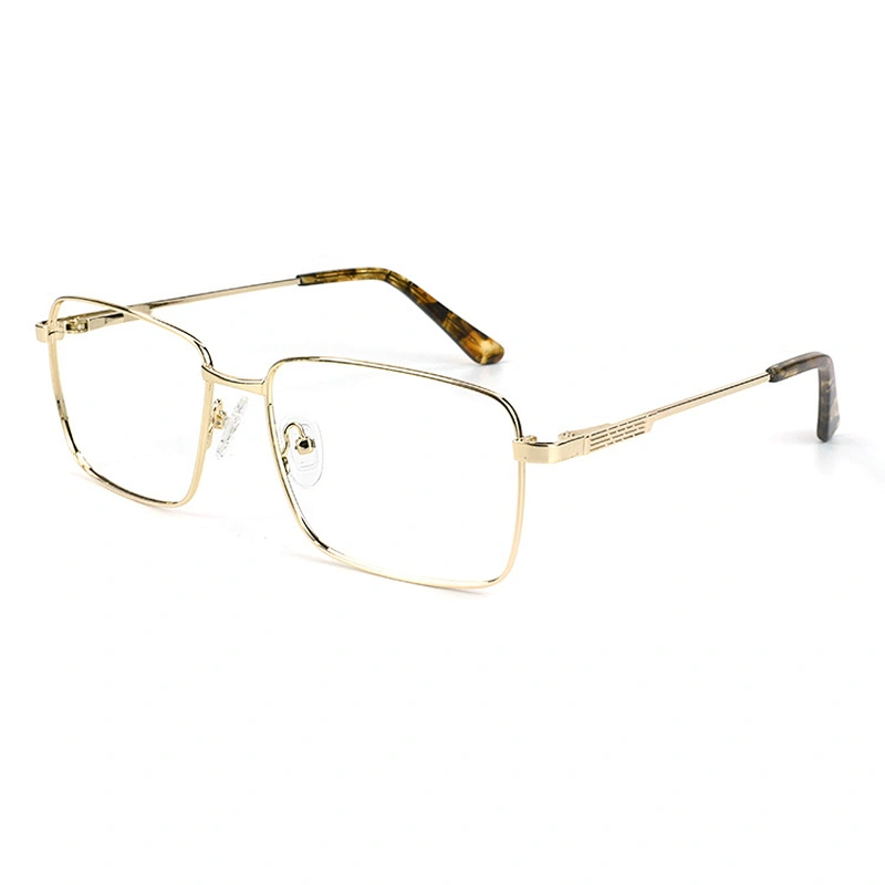 China Manufacturers Design Metal Square Eyeglasses Ready Stock Optical Frames