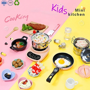 Mini KitchenDIY mini kitchen toys real cooking set for kids