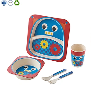 Bamboo Fiber Child Tableware Set