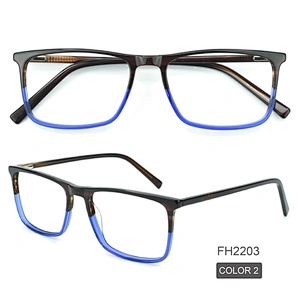 PH2203 ready to ship optical frames 6 colors square acetate eyewear factory wholesale eyewear