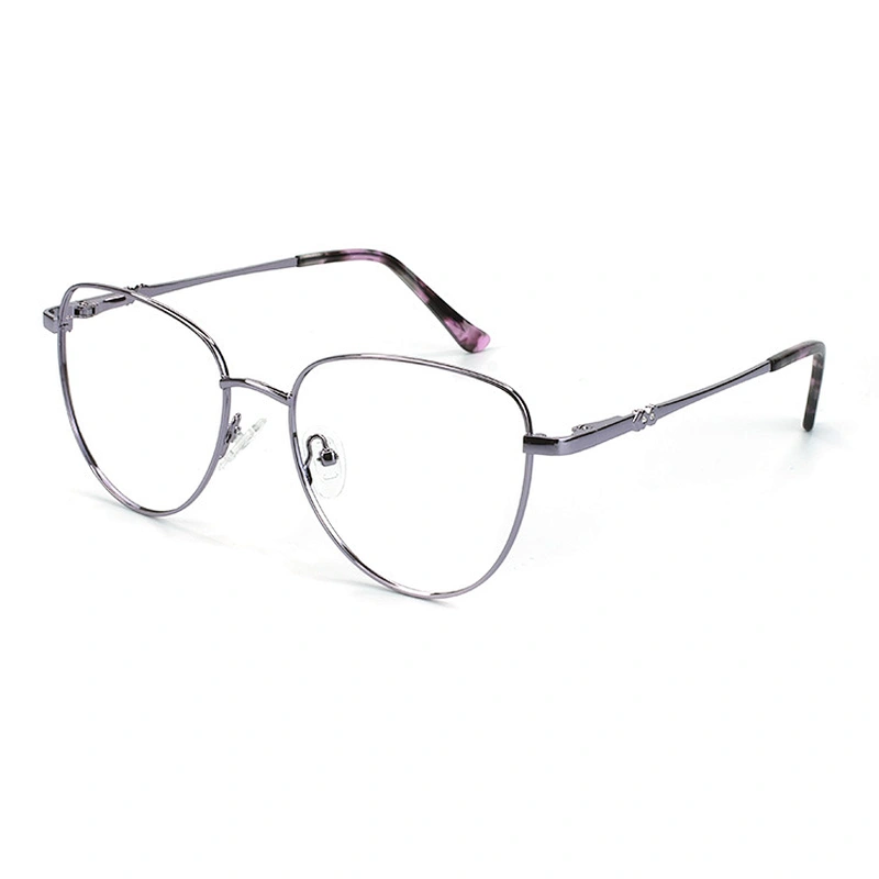 Lasted Style Eyeglasses Fashion Metal 5 color Optical Frame With Certificated