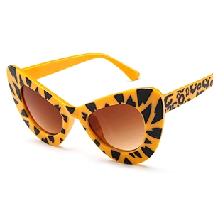High Quality Stylish Women New Model Plastic Cat Eye Eyewear Glasses Leopard Print Eyeglasses Frame
