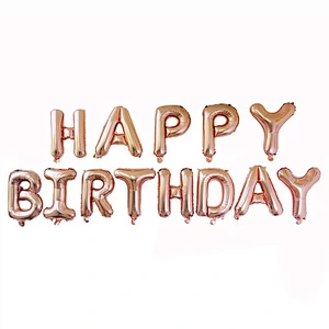 16 Inch Happy Birthday Letter Balloon Set Banner Baby Shower Birthday Party Decoration Balloons