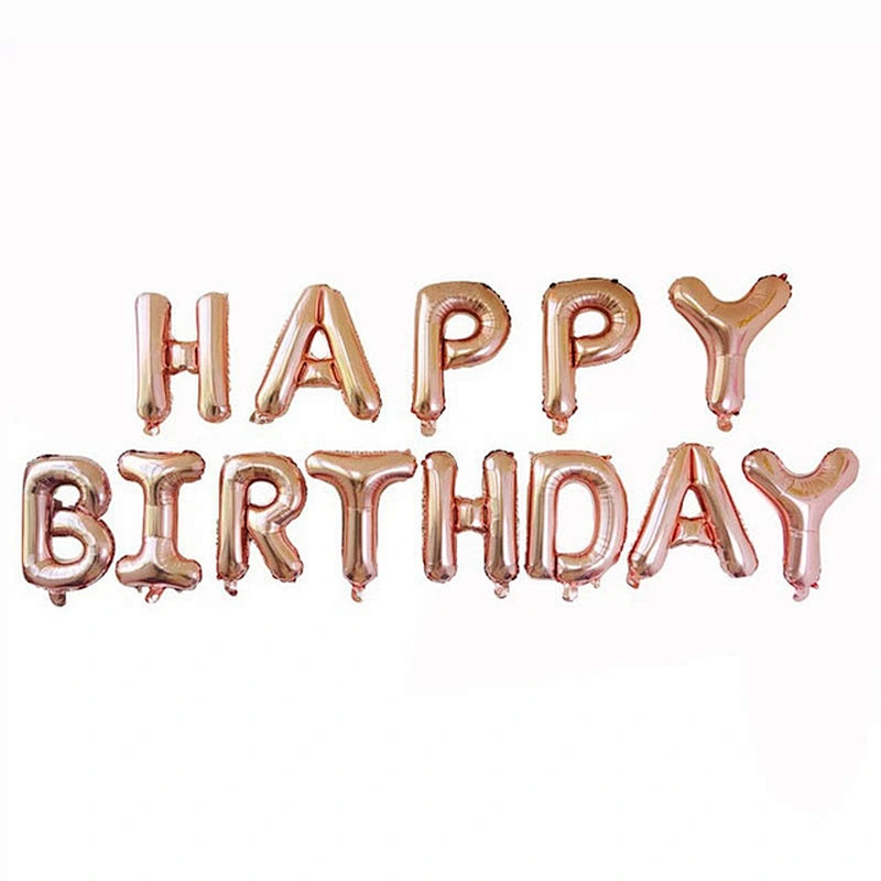 16 Inch Happy Birthday Letter Balloon Set Banner Baby Shower Birthday Party Decoration Balloons
