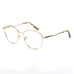 Avant-garde men metal optical frame big size bold color eyewear