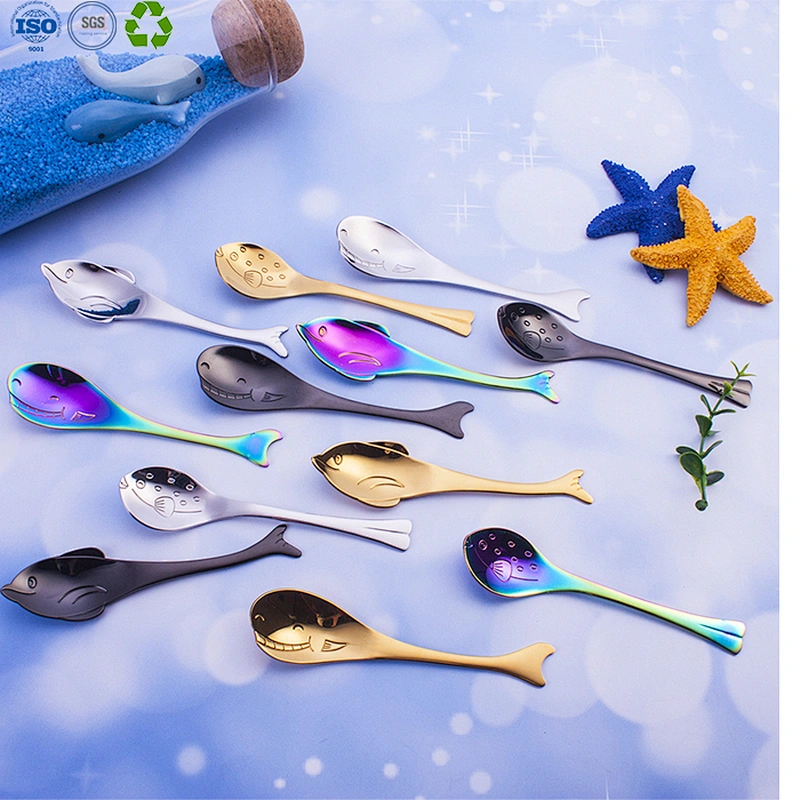 Stainless steel Whales spoon
