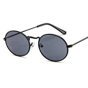 High quality Unisex Luxury Brand Designer Women Bee Oval Sun Glasses Vintage Black 2021 New Fashion Round Sunglasses