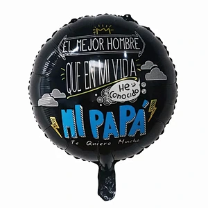 Multi-style 18 inch Spanish Happy Father's Day Feliz Papa Foil Helium Balloons Party Decorations