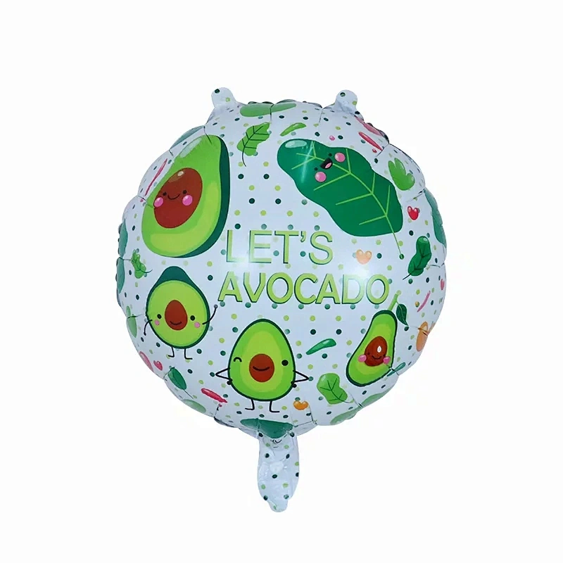 Wholesale 5pcs Avocado Cactus Foil Balloon Set Fruit Birthday Party Decoration Balloon