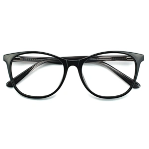 Classic Acetate Round Oversized Frames Optical Eyewear OEM/ODM Eye Glasses