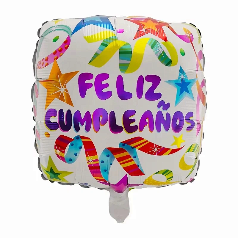 New hot selling balloons 10 inch Spanish foil balloon feliz cumpleanos wedding love balloons birthday party decoration